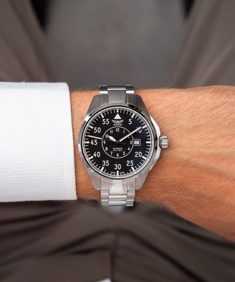Годинник Чоловічий Aviator Airacobra 43 Heritage Automatic
