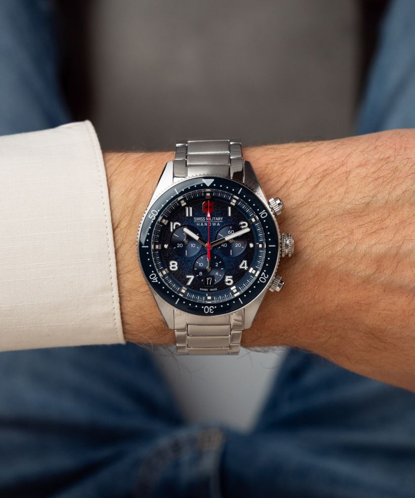 Годинник Чоловічий Swiss Military Hanowa Greyhound Chronograph