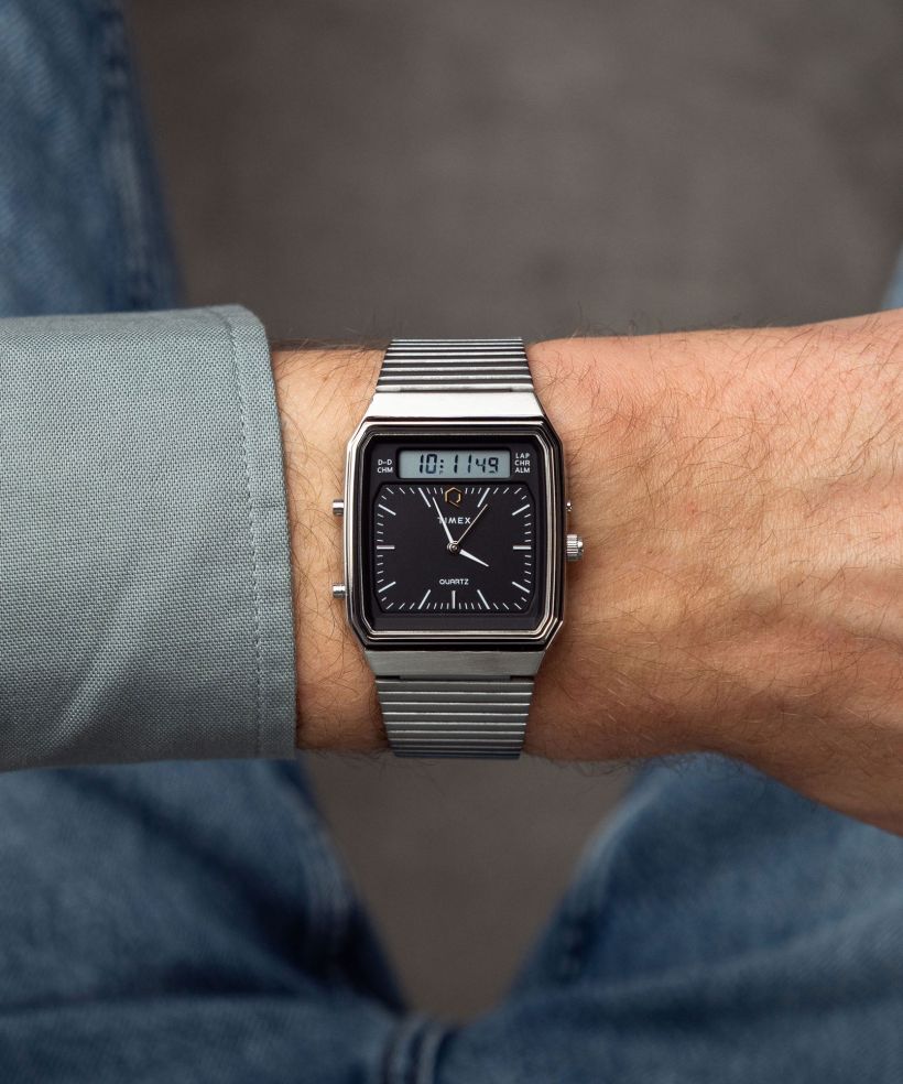 Годинник Чоловічий Timex Q Timex® 1982 Ana-Digi Reissue Chronograph