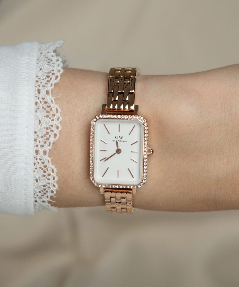 Годинник Жіночий Daniel Wellington Quadro Lumine Bezel 5-Link Melrose 40