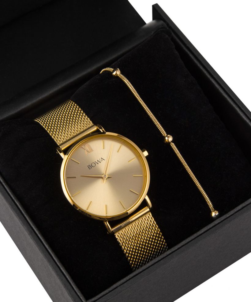 BOWA London Full Gold 33 Gift Set (годинник + браслет)