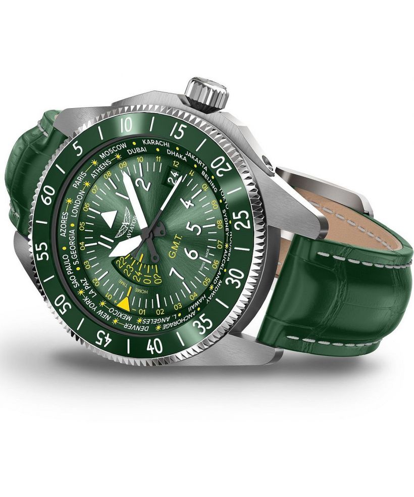 Годинник Чоловічий Aviator Airacobra GMT