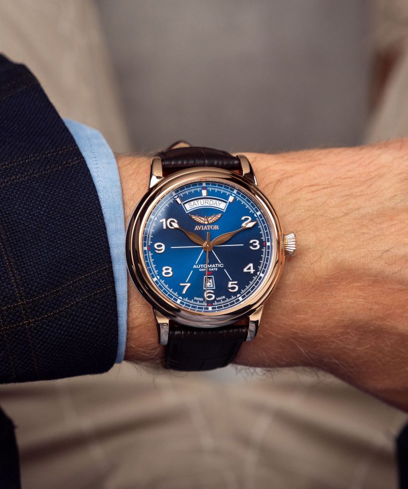 Годинник Чоловічий Aviator Douglas DC-3 Day-Date Automatic Limited Edition
