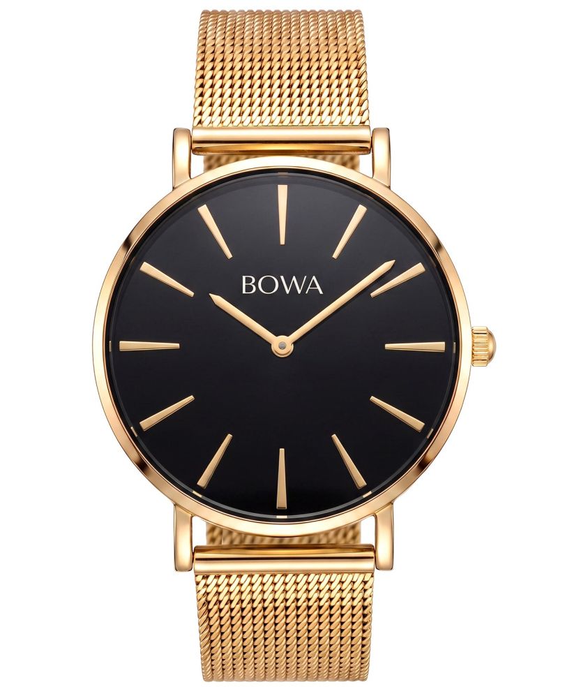 Годинник Жіночий BOWA New York Black-Gold Mesh 38