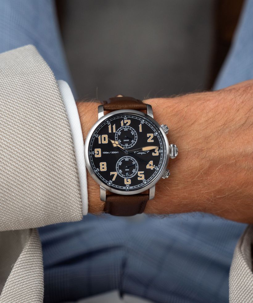 Годинник Чоловічий Rotary Heritage Pilot Chronograph