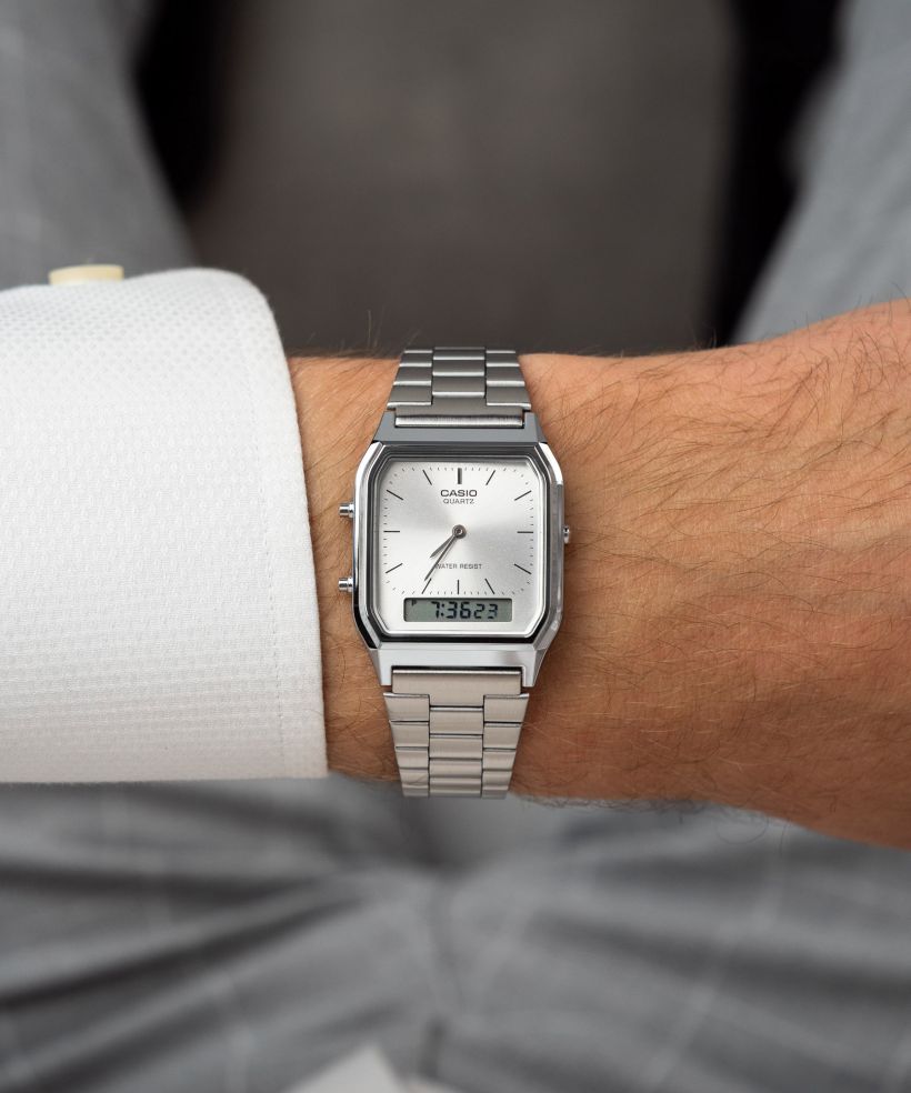 Годинник для Жінок і Чоловіків Casio Vintage Edgy срібний