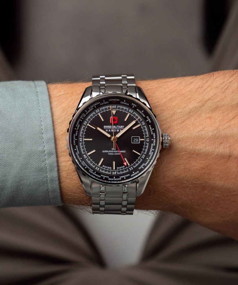 Годинник Чоловічий Swiss Military Hanowa Afterburn GMT