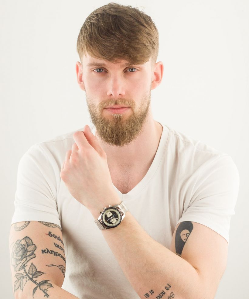 Годинник Чоловічий Yema Rallygraf Reverse Panda Chronograph Meca-Quartz