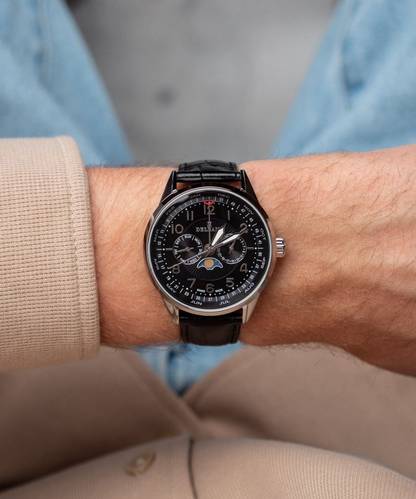 Годинник Чоловічий Delbana Retro Moonphase