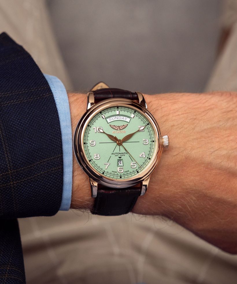 Годинник Чоловічий Aviator Douglas DC-3 Day-Date Automatic Limited Edition