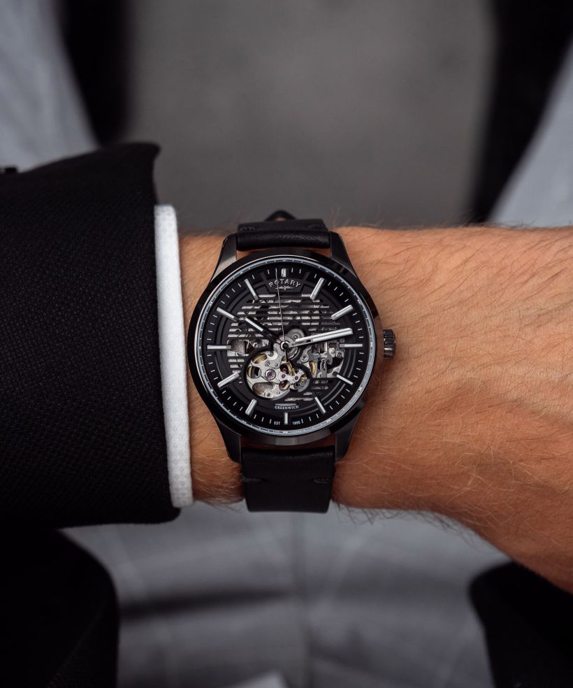 Годинник Чоловічий Rotary Greenwich Automatic Skeleton