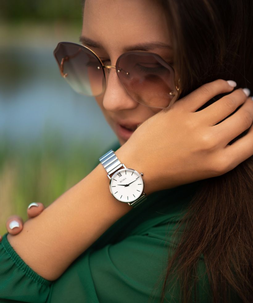 Годинник Жіночий BOWA London Silver Black-Tone 33