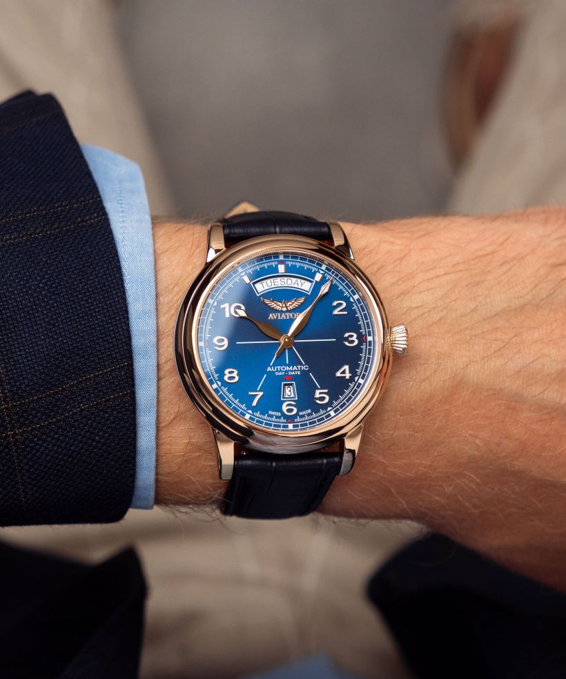 Годинник Чоловічий Aviator Douglas DC-3 Day-Date Automatic Limited Edition