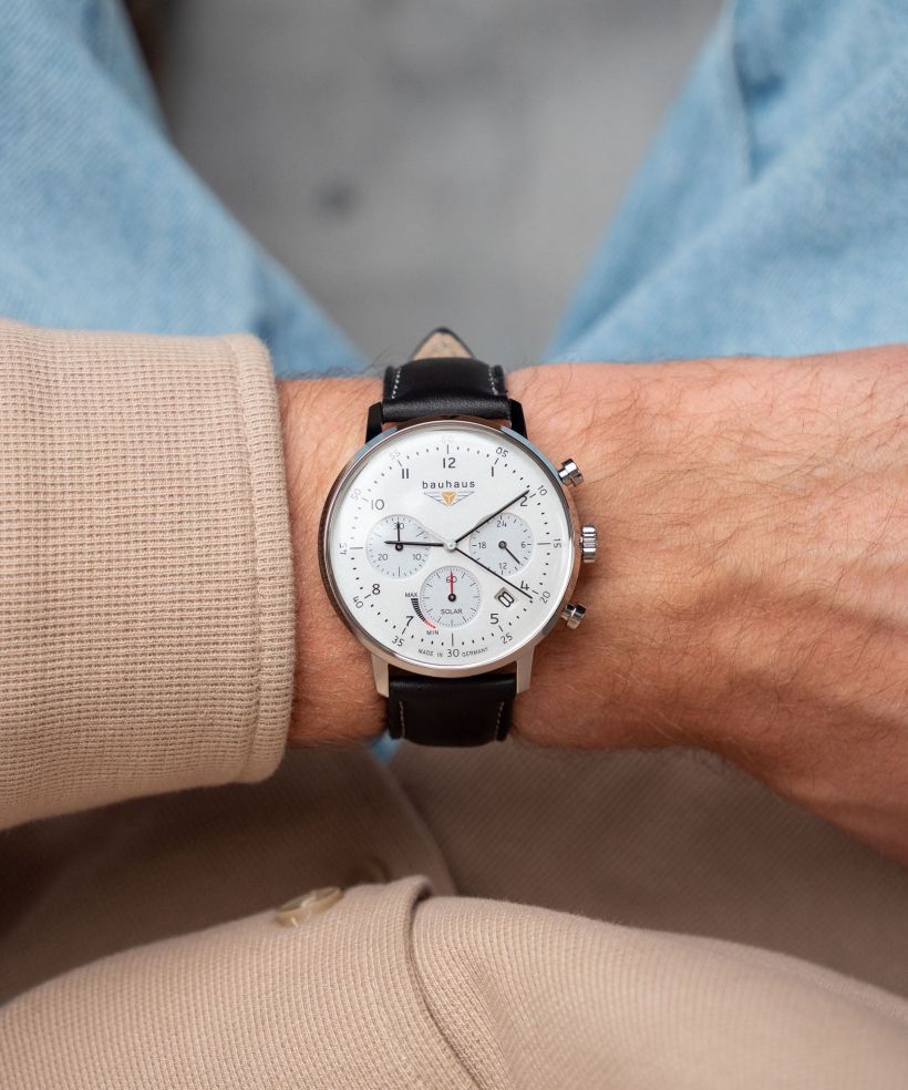 Годинник Чоловічий Bauhaus Classic Power Reserve Solar Chronograph