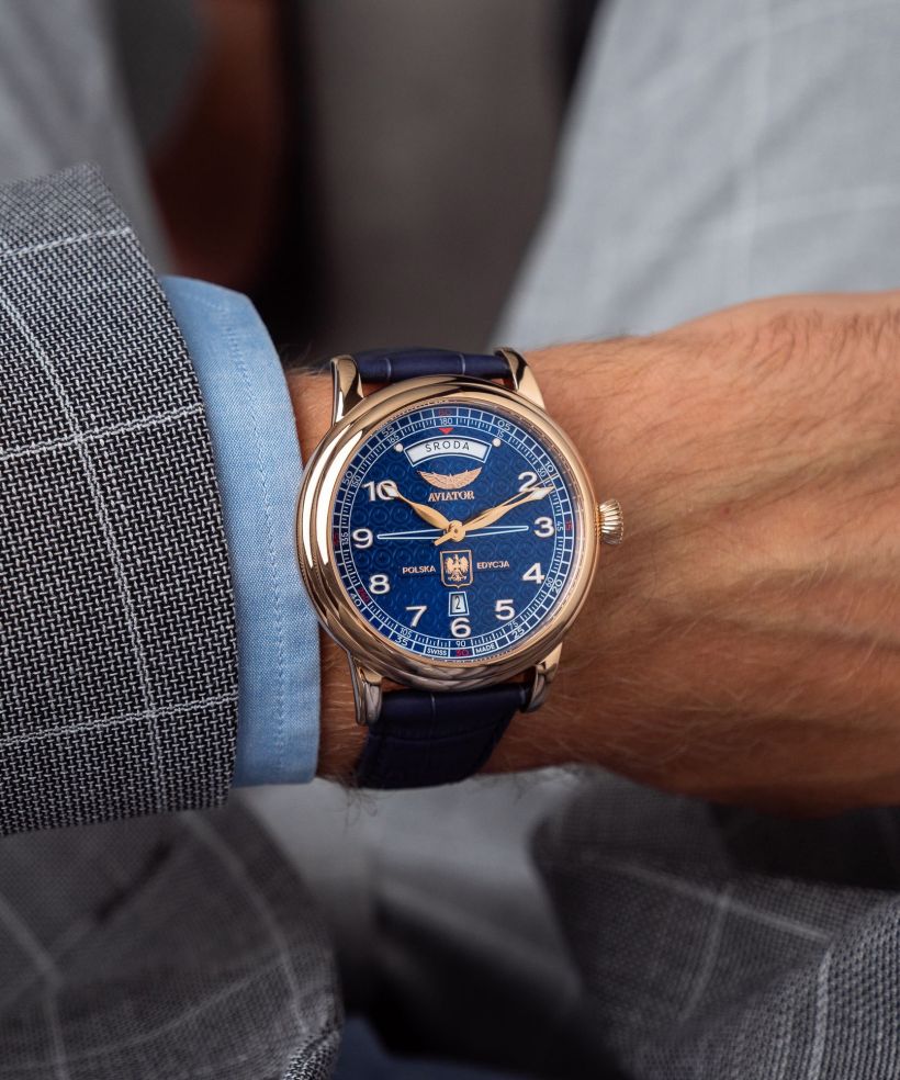 Годинник Чоловічий Aviator Polska Edycja V Kpt. Pil. Stanisław Skarżyński Automatic Limited