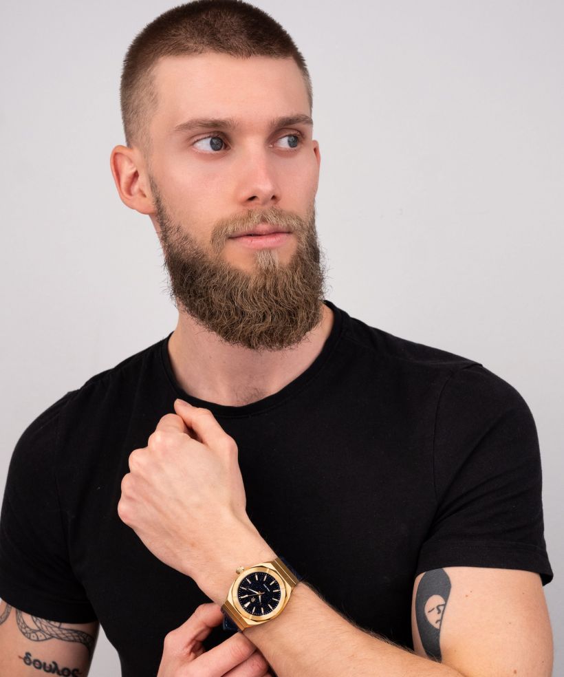 Годинник Чоловічий Paul Rich Star Dust Gold Leather 45 Auto