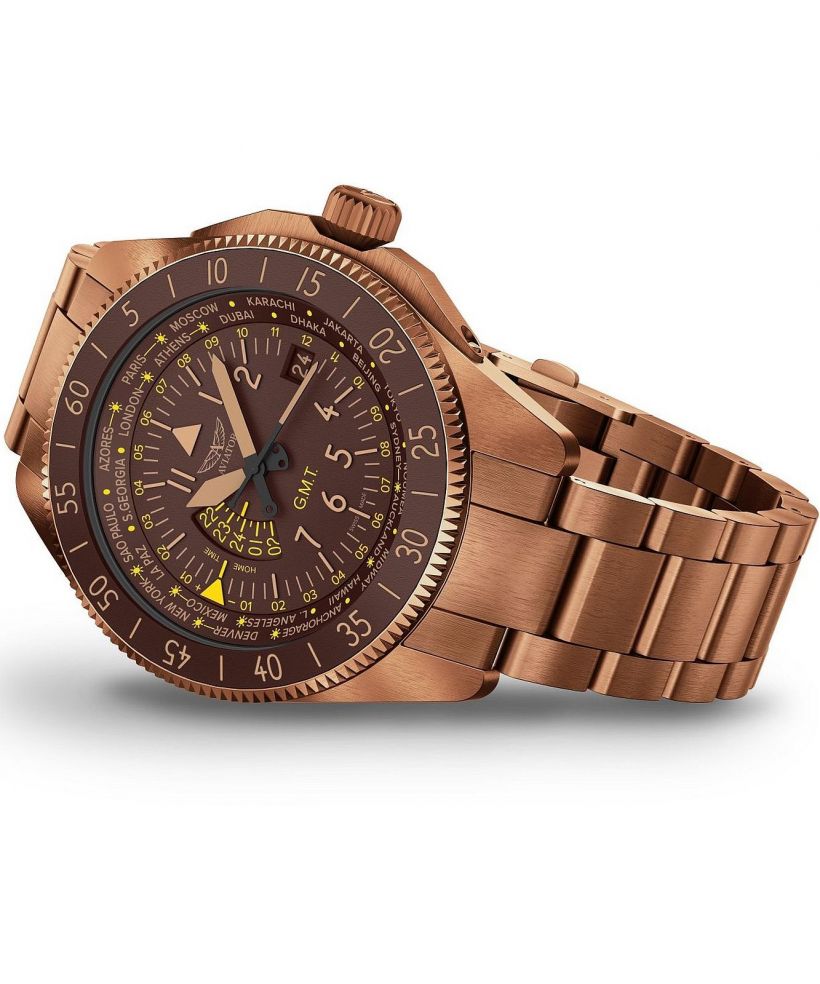 Годинник Чоловічий Aviator Airacobra GMT