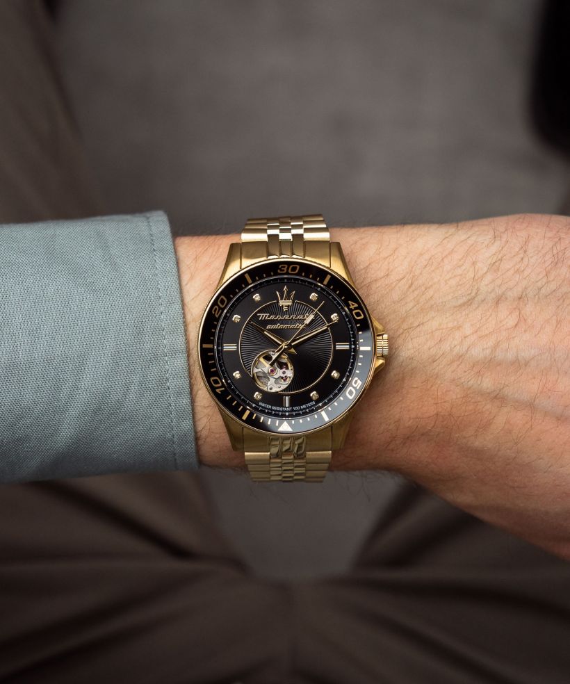 Годинник Чоловічий Maserati Sfida Open Heart Automatic SET