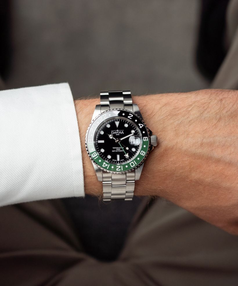 Годинник Чоловічий Davosa Ternos Ceramic GMT Automatic