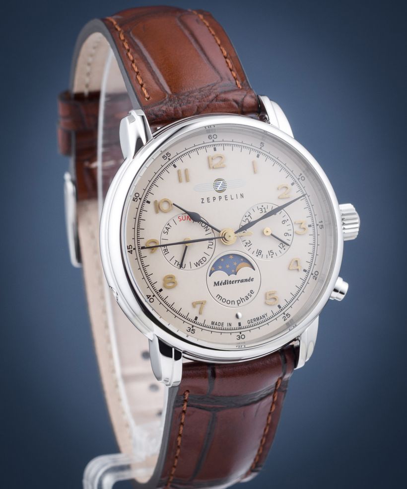 Годинник Чоловічий Zeppelin Mediterranee Moonphase
