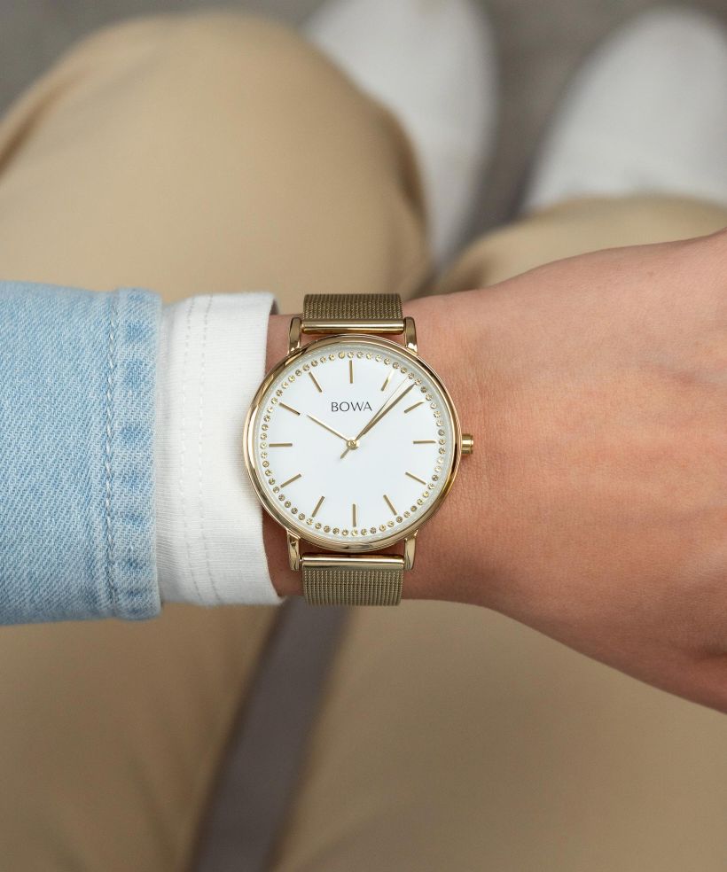 Годинник Жіночий BOWA Rio White-Gold Mesh 38