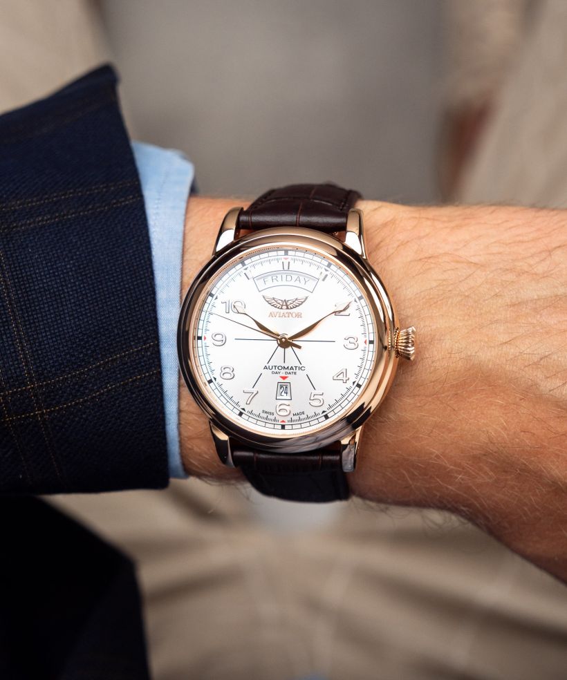 Годинник Чоловічий Aviator Douglas DC-3 Day-Date Automatic Limited Edition