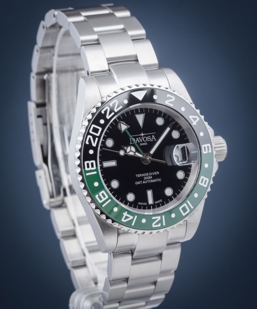 Годинник Чоловічий Davosa Ternos Ceramic GMT Automatic