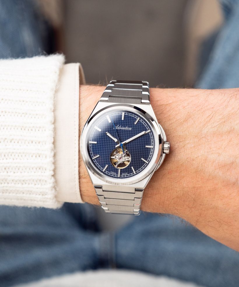 Годинник Чоловічий Adriatica Classic Open Heart Automatic