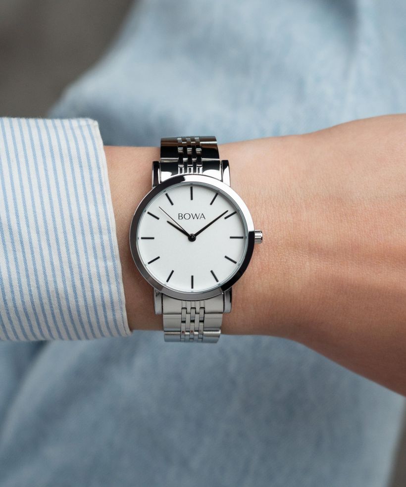 Годинник Жіночий BOWA Tokyo White Silver Steel 33