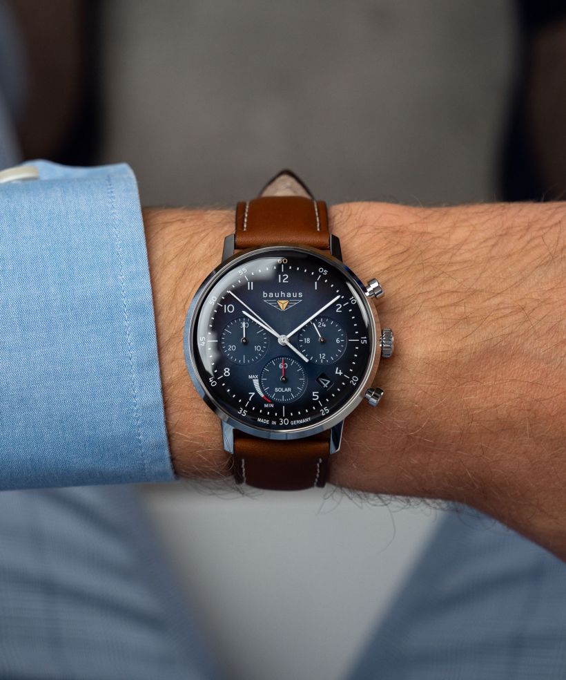 Годинник Чоловічий Bauhaus Classic Power Reserve Solar Chronograph