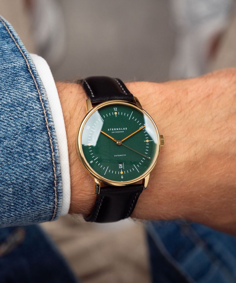 Годинник Чоловічий Sternglas Naos Green Gold Automatic