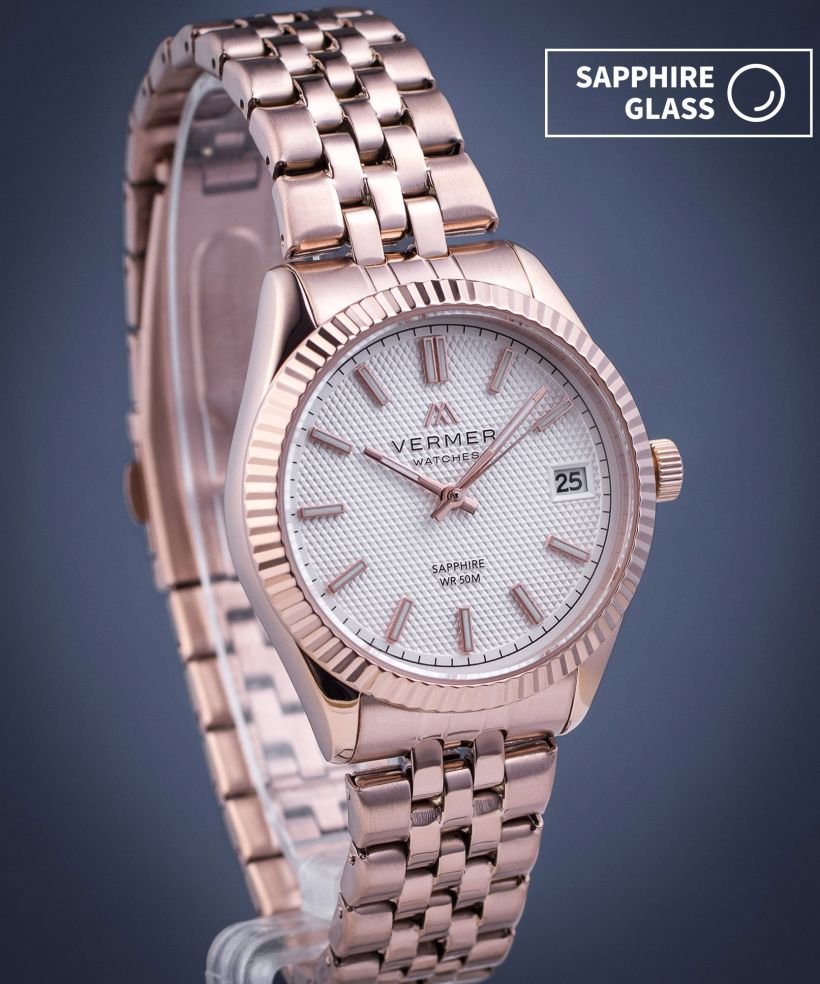 Годинник Жіночий VERMER Ionian Lady White Rose Gold Steel
