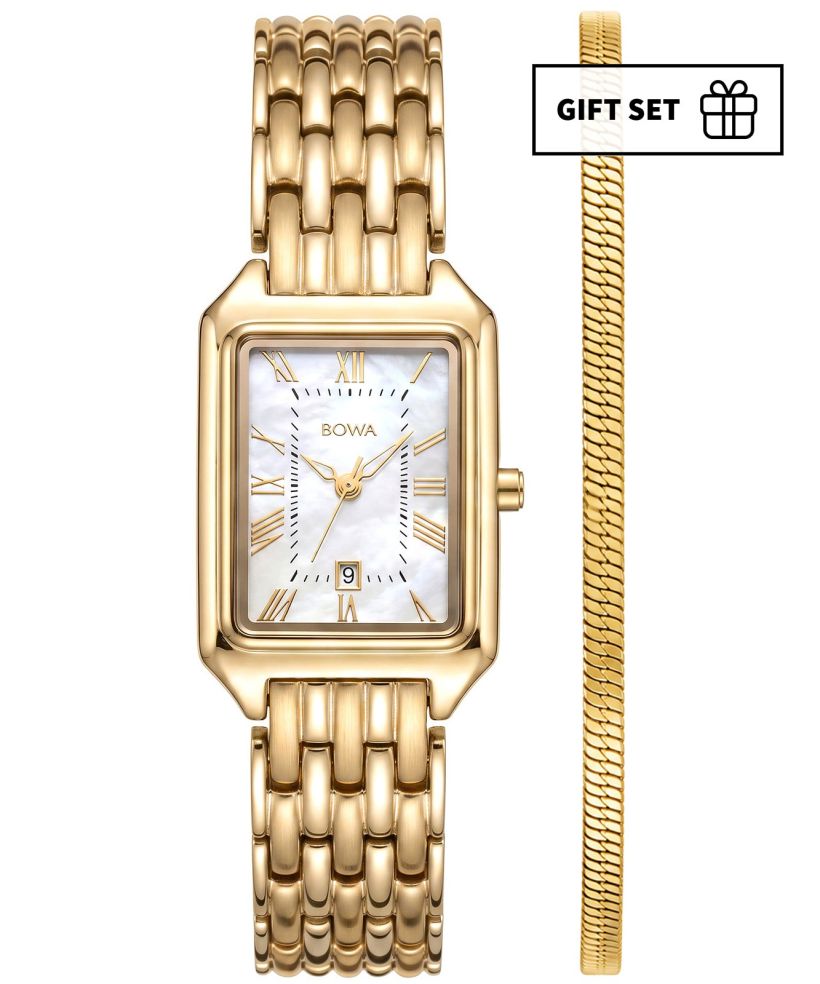 Годинник Жіночий BOWA Barcelona Pearl Gold Steel 23 Gift Set