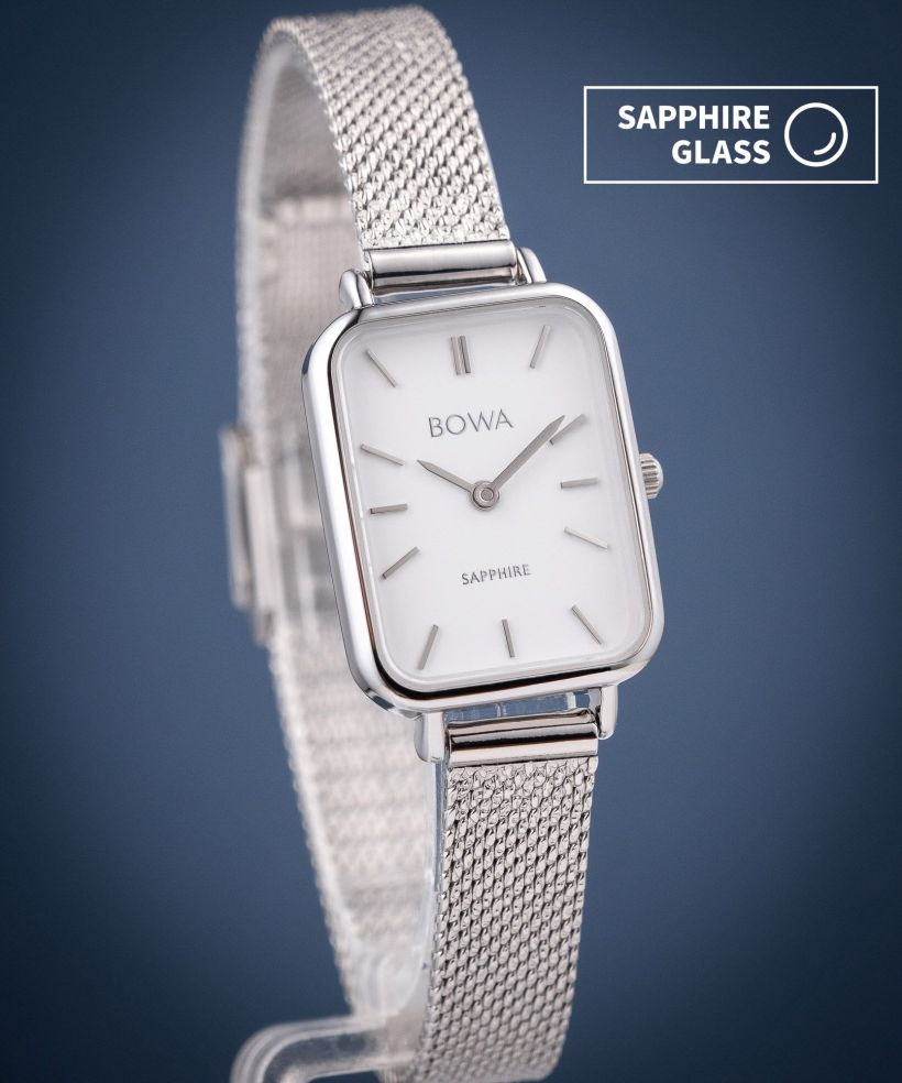 Годинник Жіночий BOWA Dubai White-Silver Mesh 20