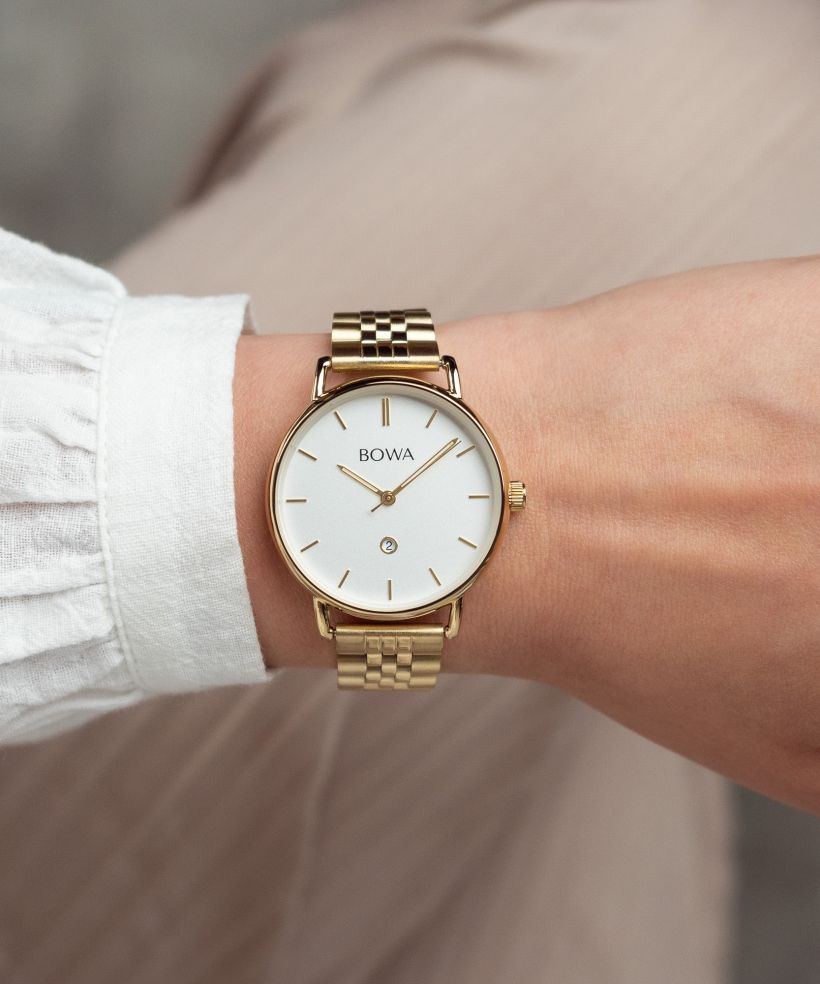 Годинник Жіночий BOWA Milan White Gold Steel 34
