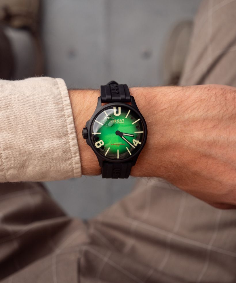 Годинник Чоловічий U-Boat Darkmoon 40mm Green PVD Soleil