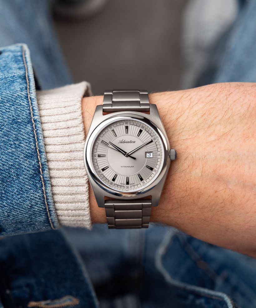 Годинник Чоловічий Adriatica Sapphire Titanium