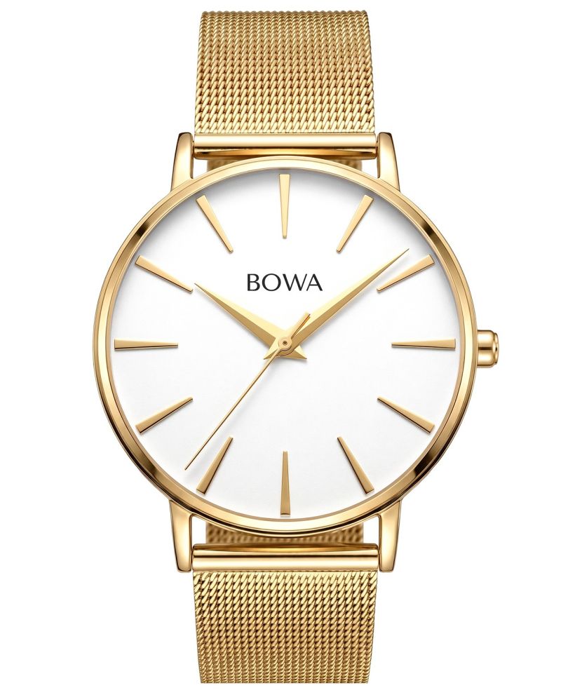 Годинник Жіночий BOWA Praha White-Gold Mesh 38