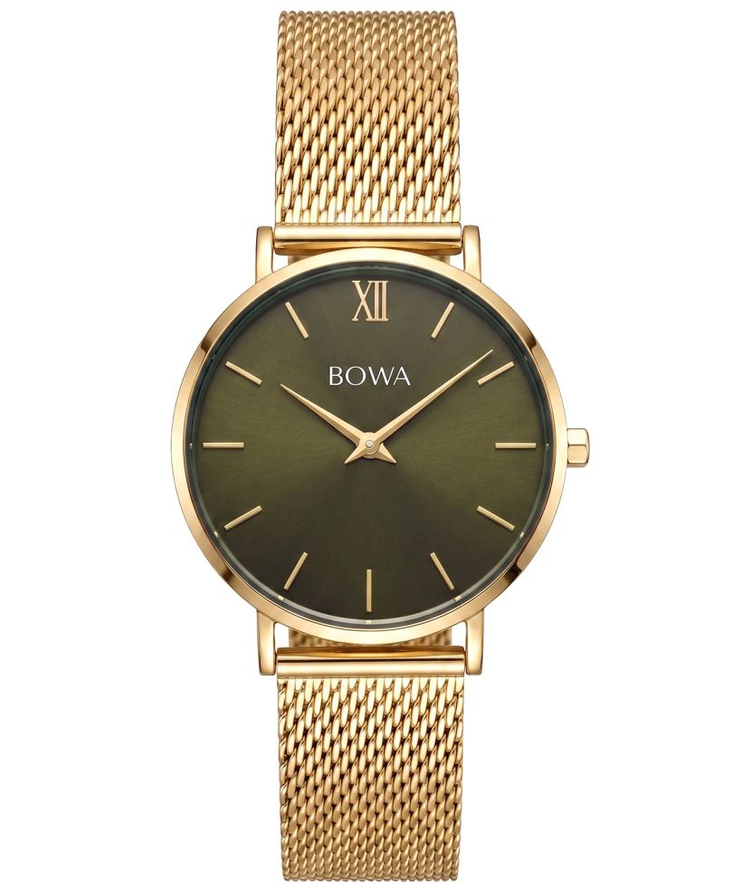 Годинник Жіночий BOWA London Green-Gold Mesh 33