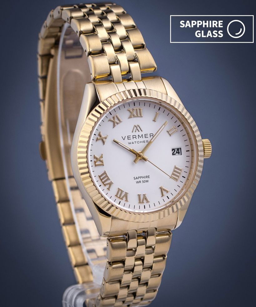 Годинник Жіночий VERMER Aegean Lady White Gold Steel