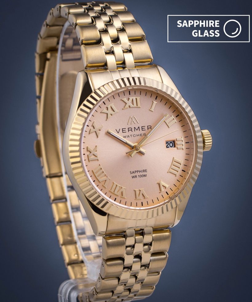 Годинник Чоловічий VERMER Aegean Full Gold Steel