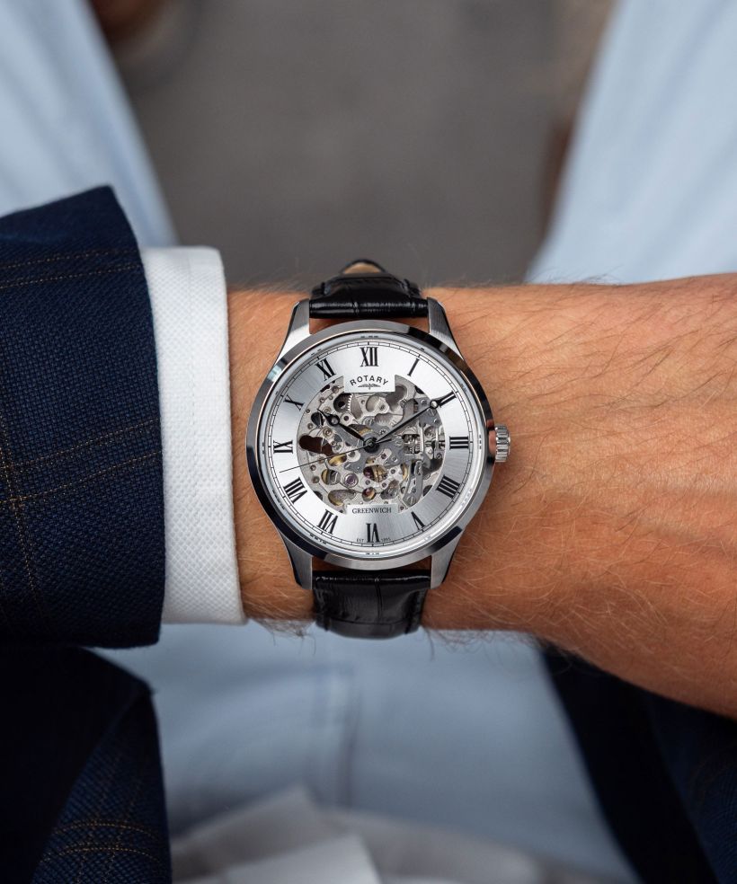 Годинник Чоловічий Rotary Greenwich Automatic Skeleton