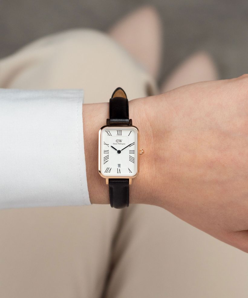 Годинник для Жінок і Чоловіків Daniel Wellington Quadro Roman Numerals Date Sheffield Rose Gold