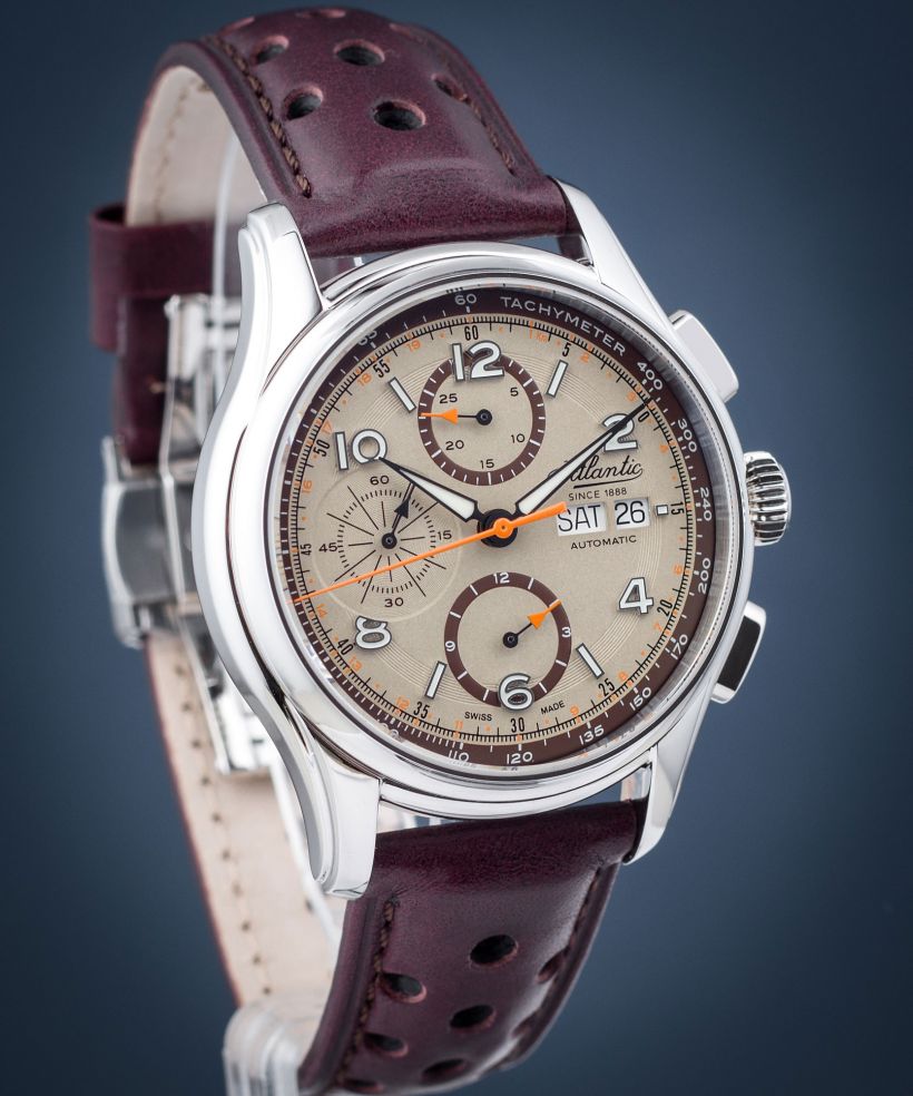 Годинник Чоловічий Atlantic Worldmaster Prestige Valjoux Chronograph