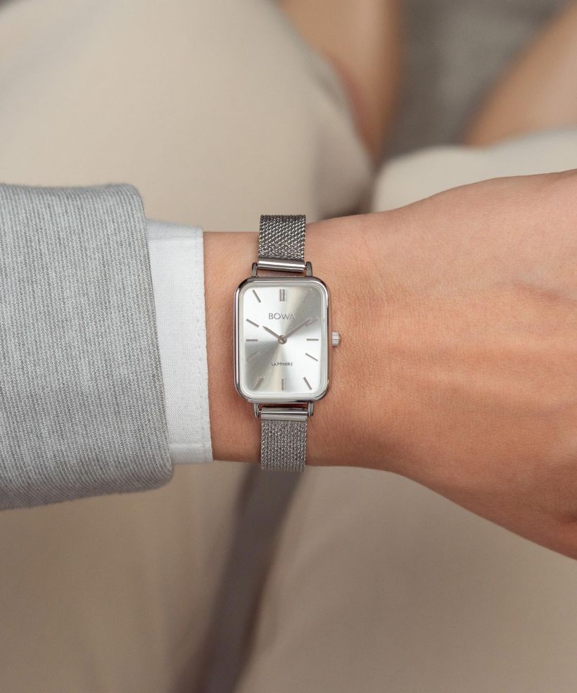 Годинник Жіночий BOWA Dubai Full Silver Mesh 20