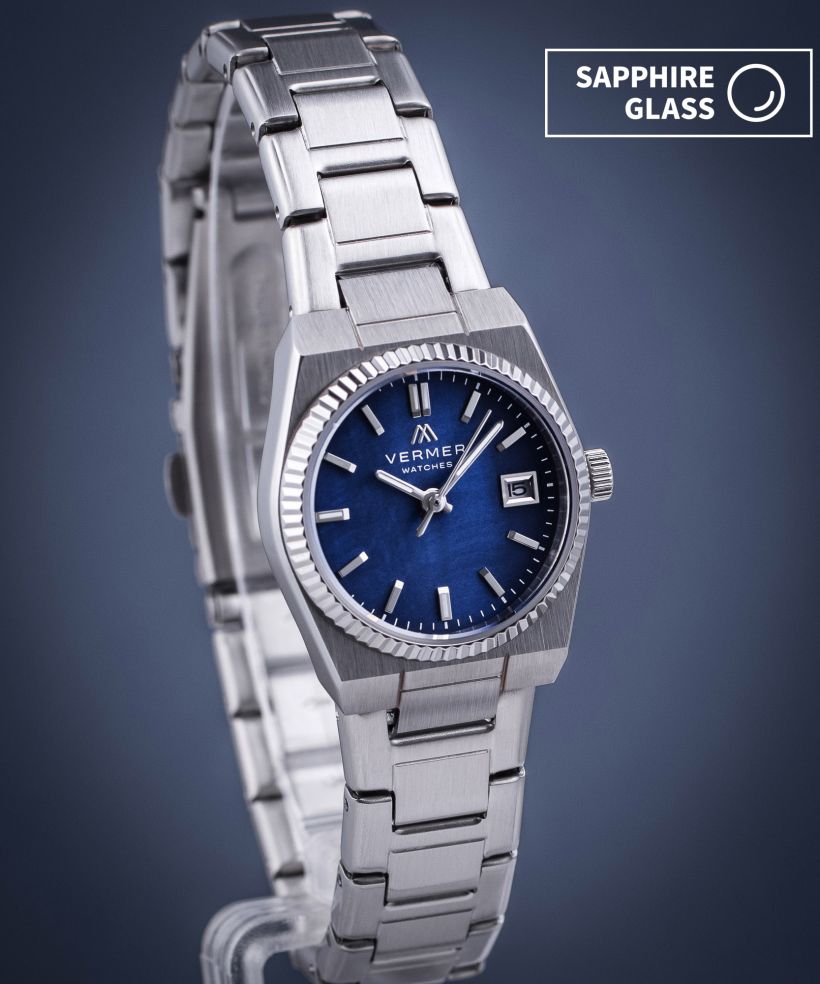 Годинник Жіночий VERMER Caspian Mini Navy Silver Steel