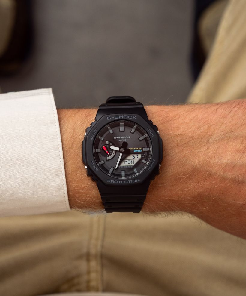 Годинник Чоловічий Casio G-Shock Octagon Carbon Core Guard Bluetooth Tought Solar