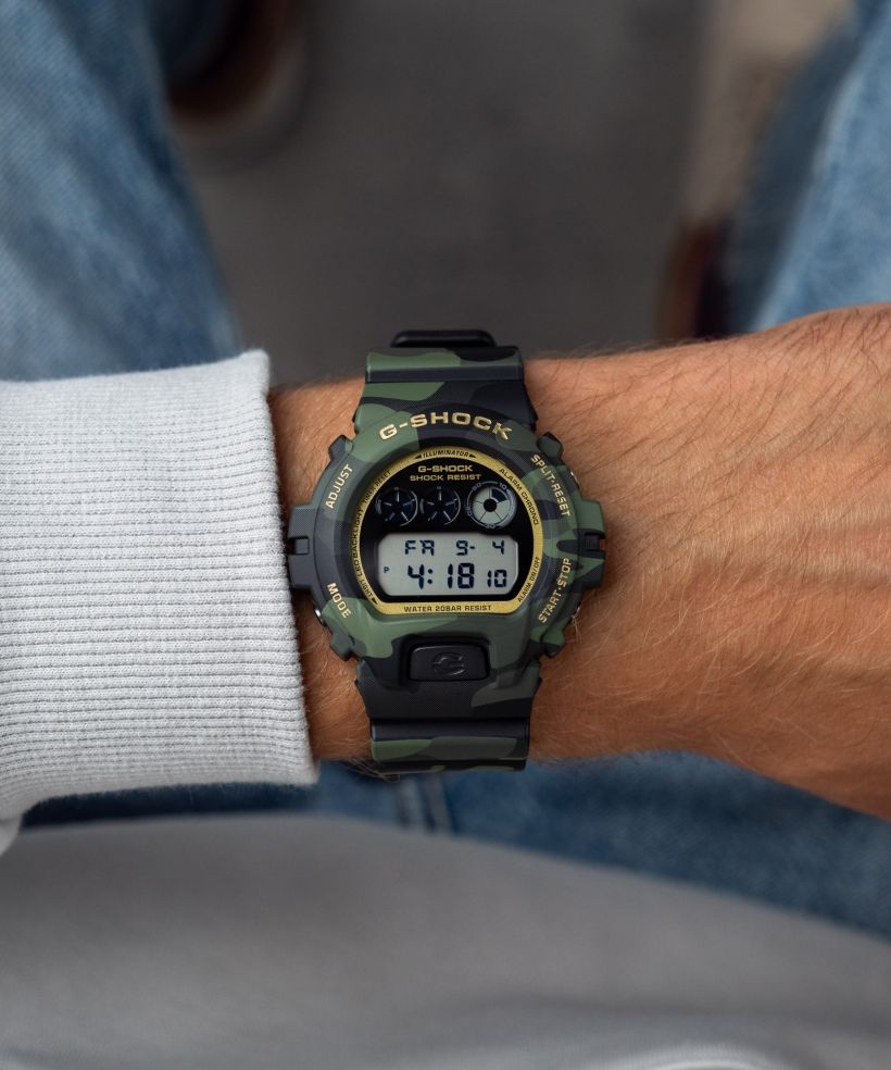 Годинник Чоловічий G-SHOCK 6900 Series Bold Camo Series - Camo And Gold
