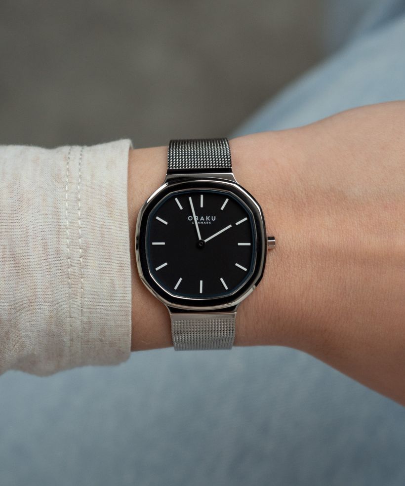Годинник для Жінок і Чоловіків Obaku Oktant Lille Onyx