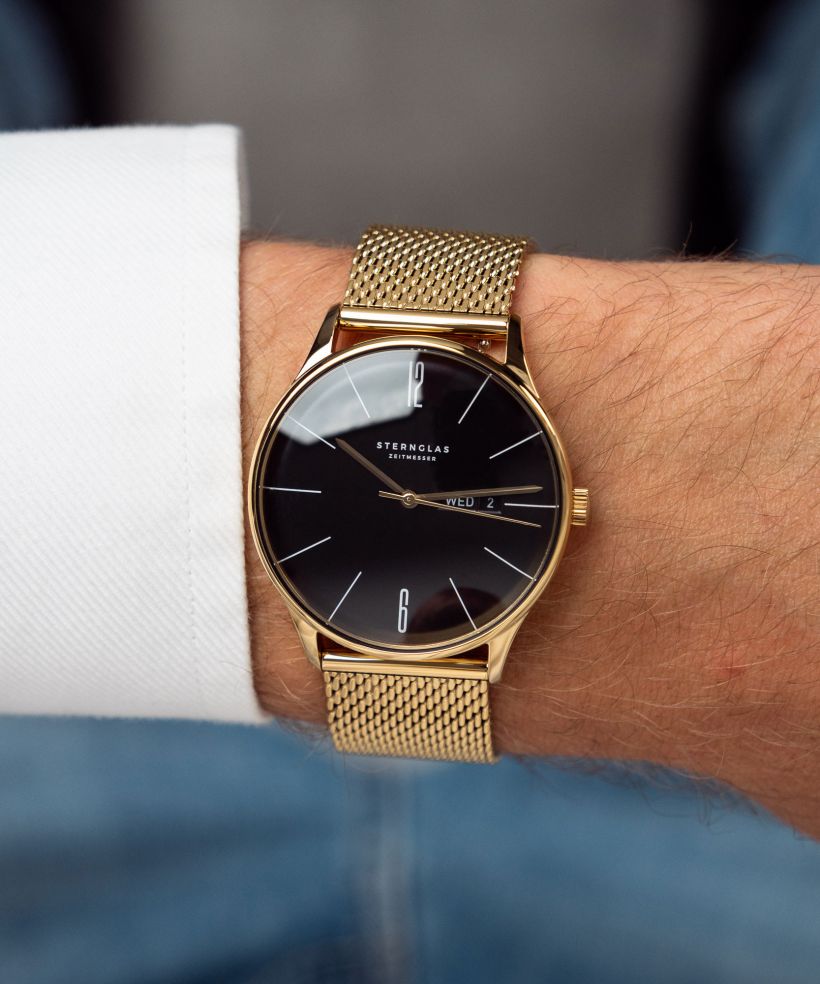 Годинник Чоловічий Sternglas Berlin Metro Piano Black